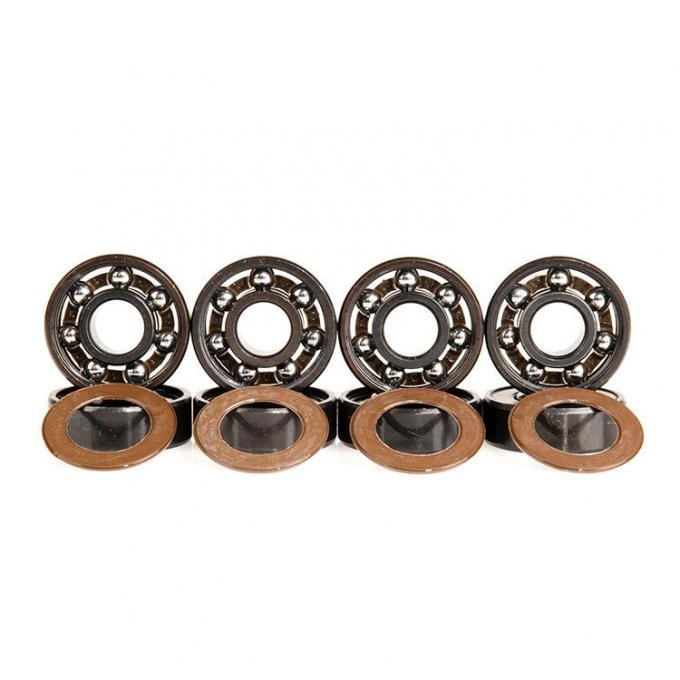 Od 2.2x0.8cm rodamientos de ruedas de patineta acero cromo titanio resistencia al desgaste 0