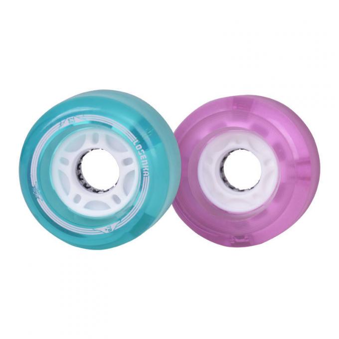 50MM-59MM Ruedas de patineta iluminadas por LED Ruedas de patineta de crucero PU 1