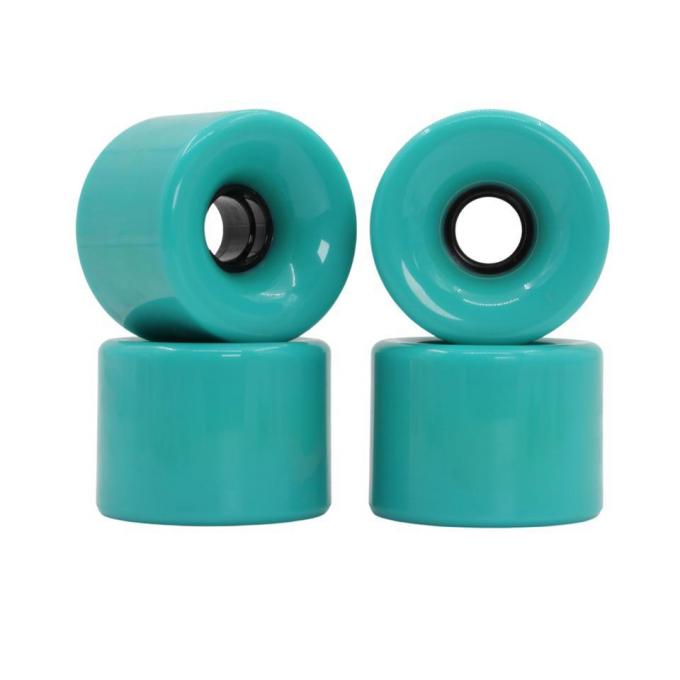 Personalización Ruedas de patinaje de PU verde 50MM-59MM Ruedas de patinaje de baja longitud 0