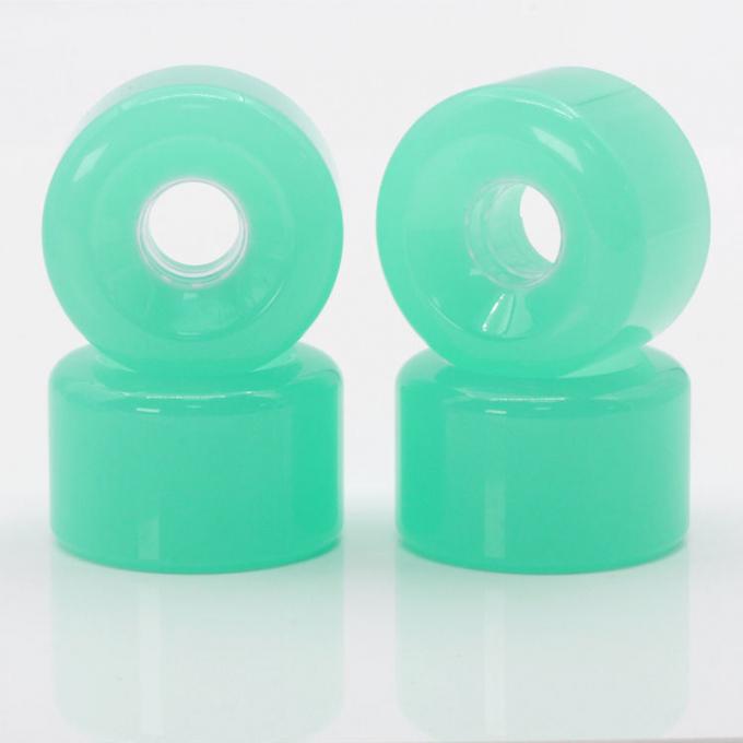 Personalización Ruedas de patinaje de PU verde 50MM-59MM Ruedas de patinaje de baja longitud 2