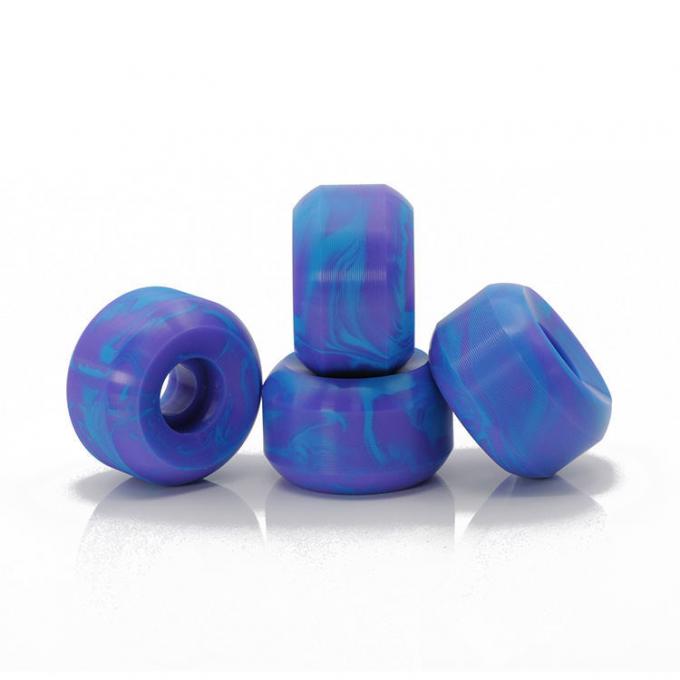 Ruedas de patinaje de PU de rebote alto duradero de color personalizado a prueba de desgaste 2