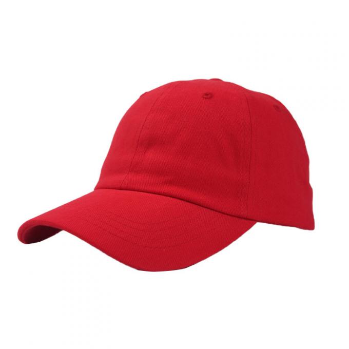 Deportes de algodón personalizados Usar gorras rojas de papá con corona unisex 0
