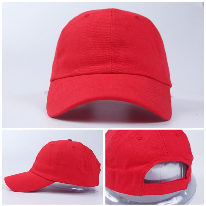 Deportes de algodón personalizados Usar gorras rojas de papá con corona unisex 1