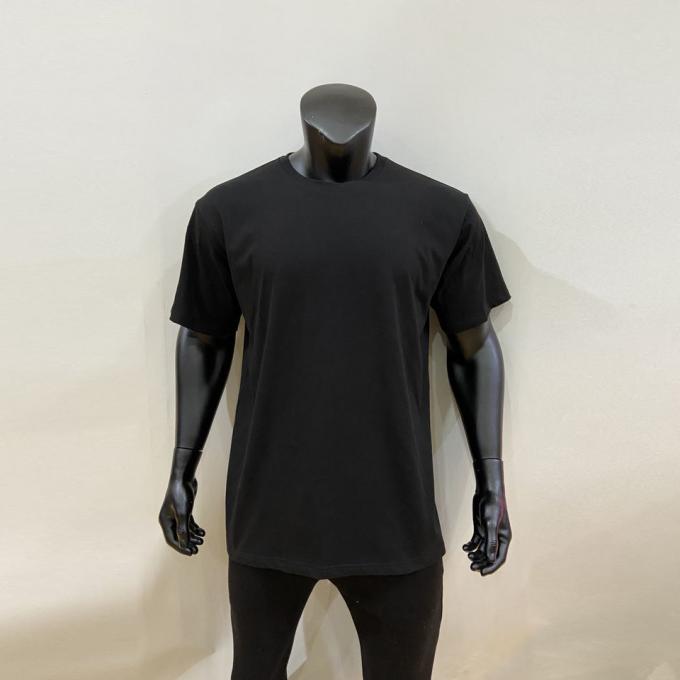 Peso pesado camiseta de cuello redondo de gran tamaño hombre camiseta suelta de moda 0