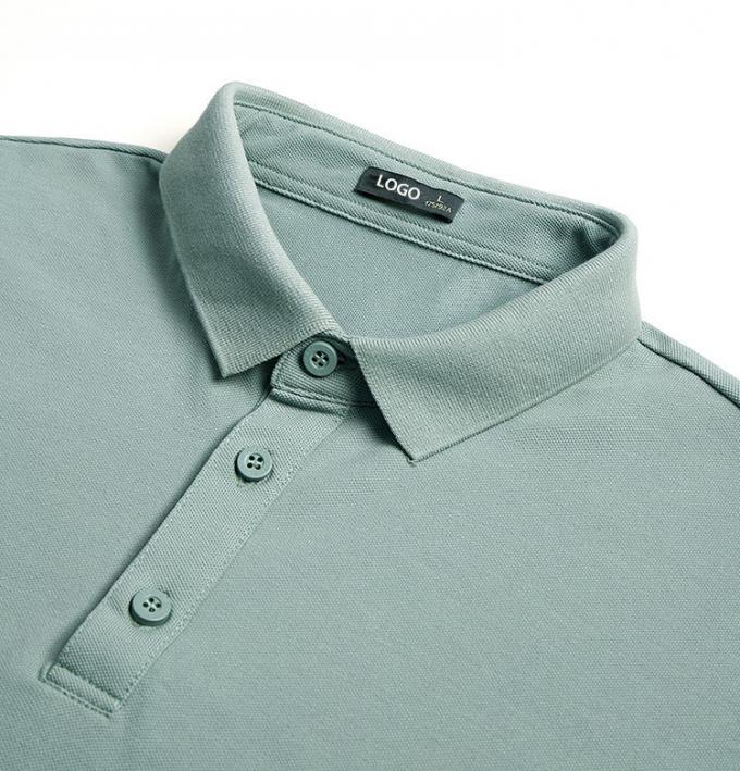100% de algodón ropa deportiva de marca privada estilo polo camiseta anti estática 3