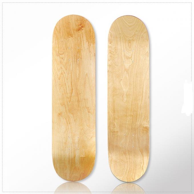 Barata forma personalizada cubierta de patineta en blanco Canadá Maple profesional 0
