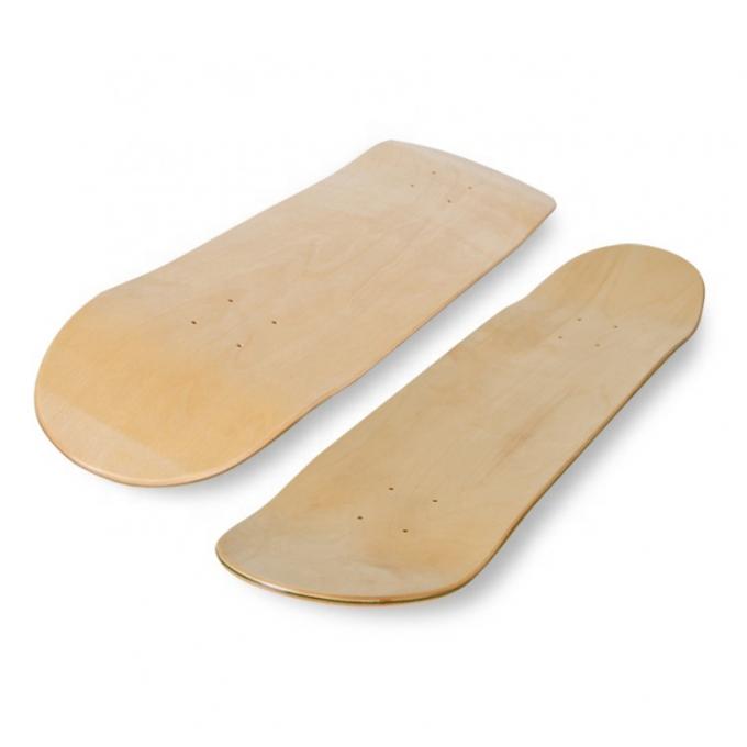 Barata forma personalizada cubierta de patineta en blanco Canadá Maple profesional 2