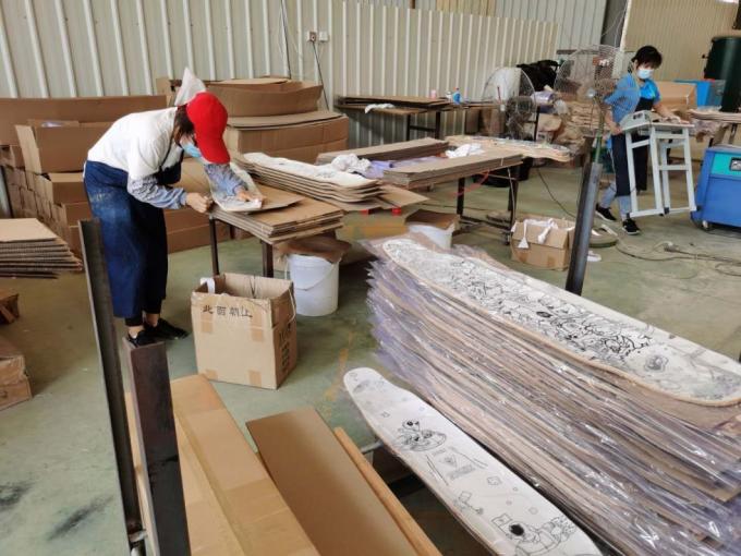 2024 Hot Wholesale 7 Ply Maple Wood Professional doble patineta de patinaje de patinaje 7