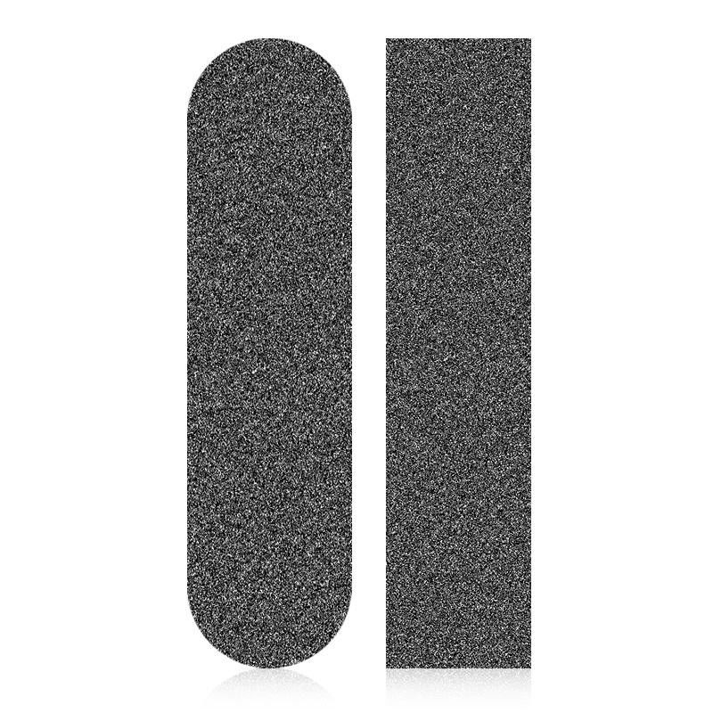 Top Quality No resbaladizo tamaño personalizado 9 * 33 Negro de color de patineta grabadas