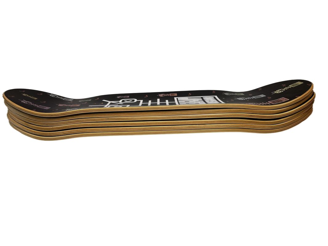2024 Ventas calientes Estilo 7 Ply Maple Custom Cóncavo Doble Patada profesional de skateboard de tabla larga