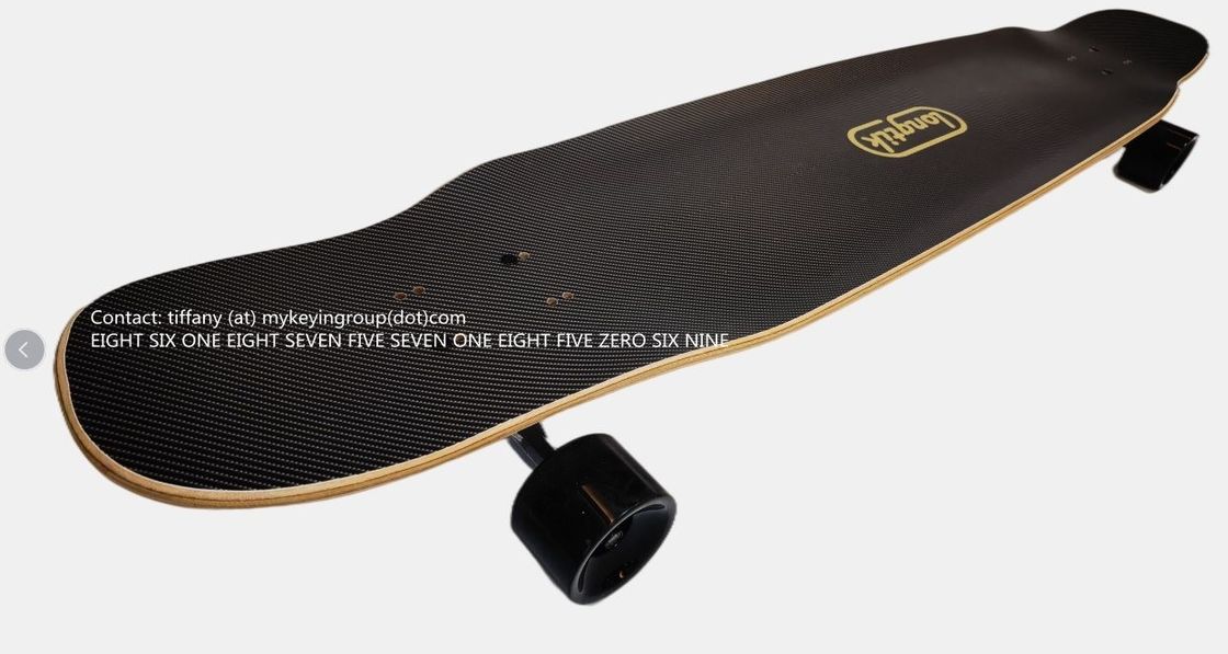 2024 Ventas calientes Estilo 7 Ply Maple Custom Cóncavo Doble Patada profesional de skateboard de tabla larga