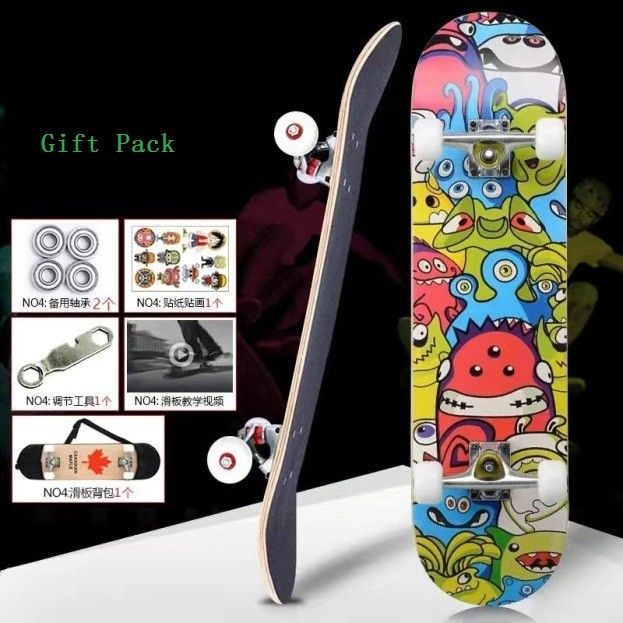 Skateboards completos personalizados de alta gama para deportes extremos al aire libre resistentes al desgaste